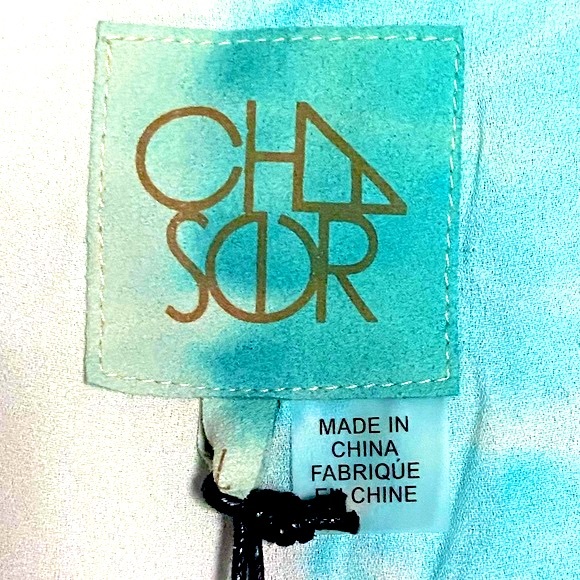 Chaser Ruffled Silk Tie Dye Mini Dress NWT - Picture 14 of 16